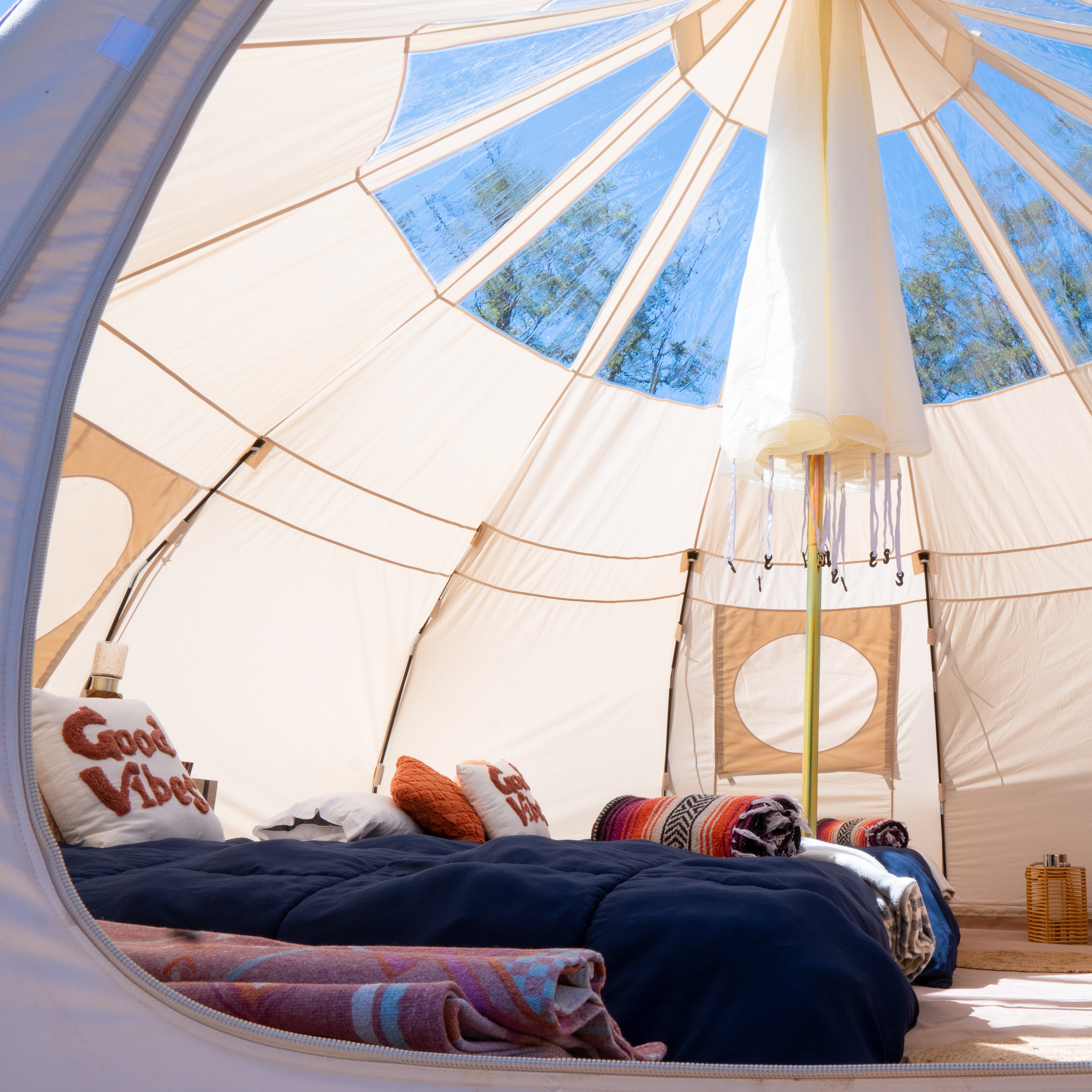 River Mountain glamping yurt